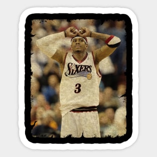 Allen Iverson in Philadelphia 76ers Sticker